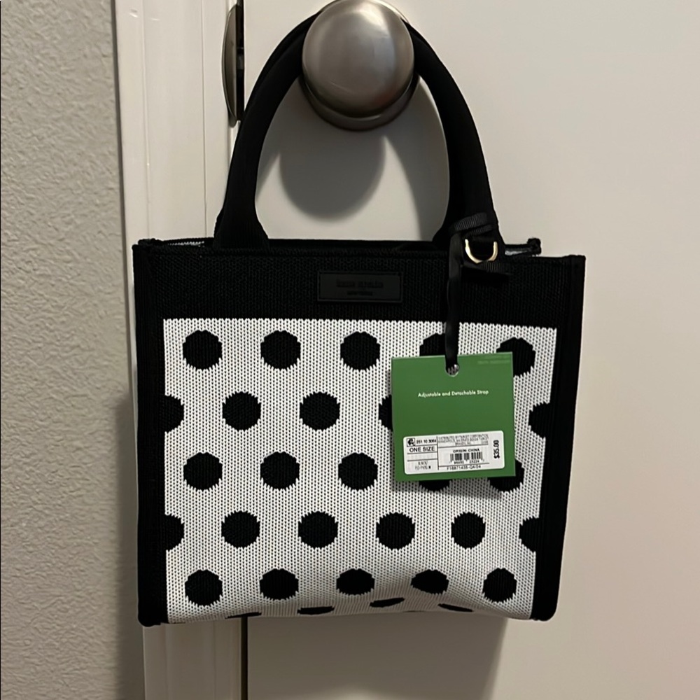 Kate Spade Target Black and White Polka Dot Tote